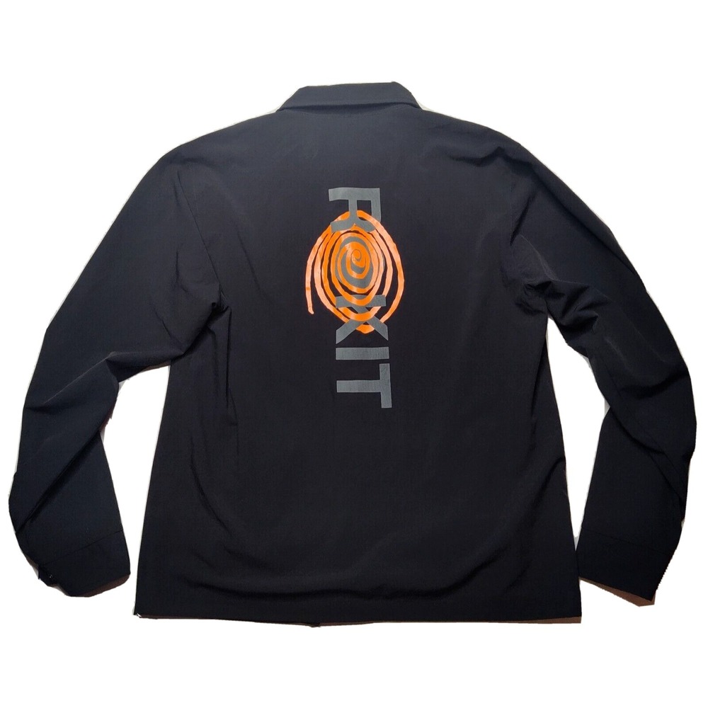 ROKIT‎ Men Small Black Snap Button Reversible Courtside Jacket